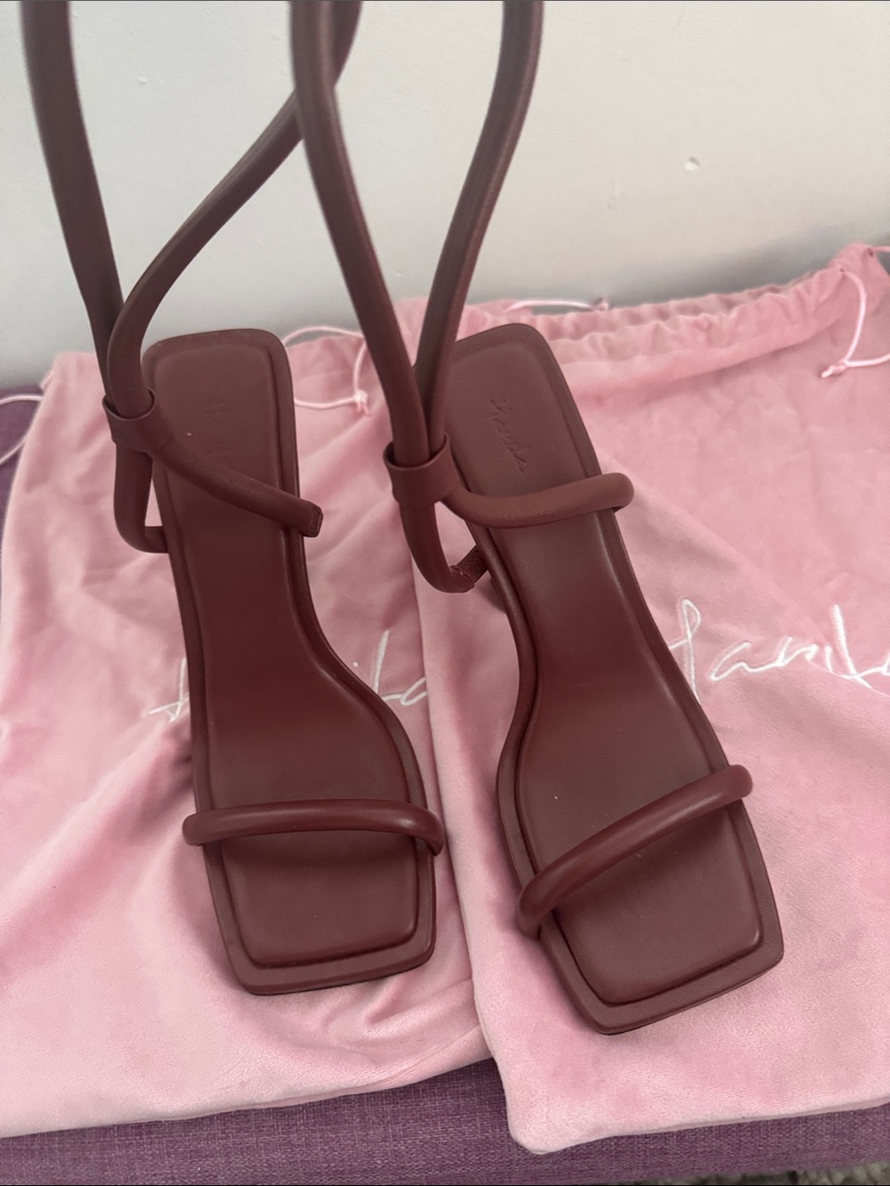 Hanifa Brown Sandal - Picture 3 of 7